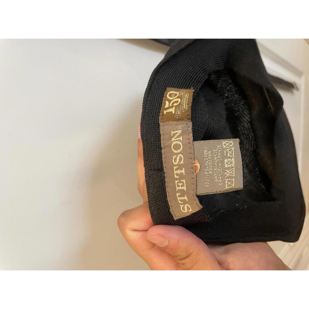 Stetson Black Mesh Newsboy Cap - 150th Anniversary Edition